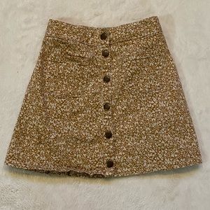 Kendall & Kylie Button Up Mini Skirt